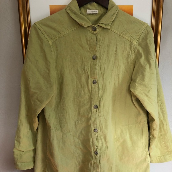 Curator SF work shirt in celery - Picture 3 of 10
